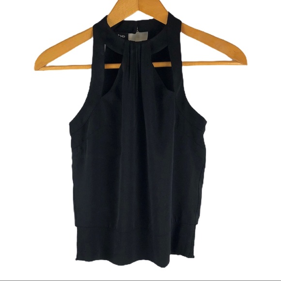 bebe Tops - Bebe Black Mock Neck Cutout Tank